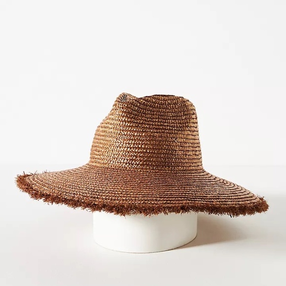 NWT Anthropologie San Diego Hat Co. Wheat Straw Fringe Hat main image 4
